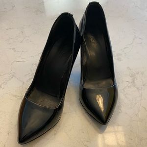 Gucci Black Leather High-Heel Pump